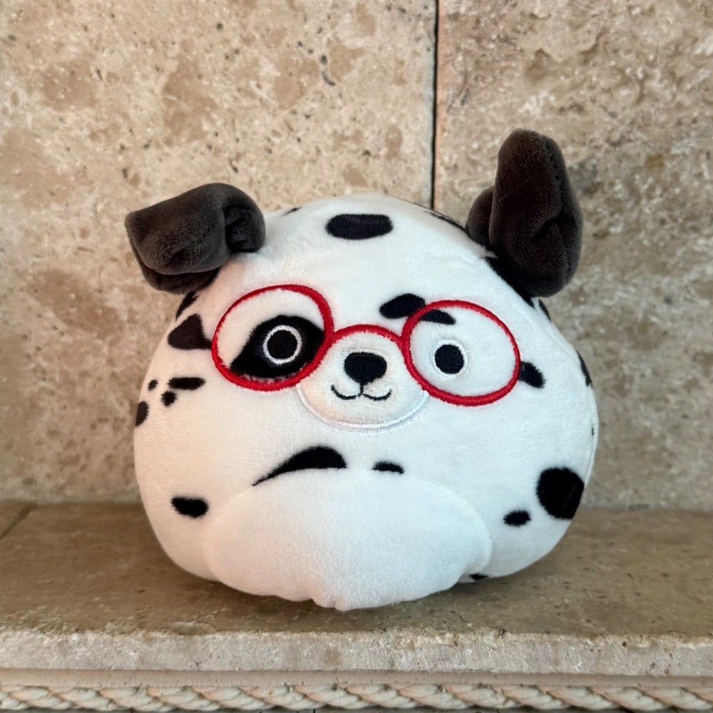 Squishmallows Flip-A-Mallows Dustin Dalmatian Dog & Pink Tie Dye Caeli Cat Plush